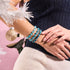 Eclipse bleue | Argent sterling 925 | Bracelet en verre lunaire